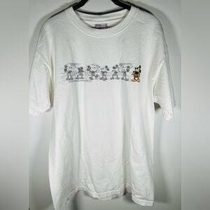 Vintage Y2K limited edition Disney streetwear white tshirt Mickey Mouse sz L
